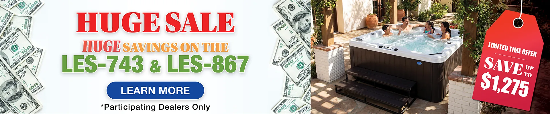 Calspas hot tub being used in a family setting - Davenport